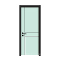 GO-H1030 Solid Rubber Wood Door Design Wooden Flush Door With Door Frame Made In China